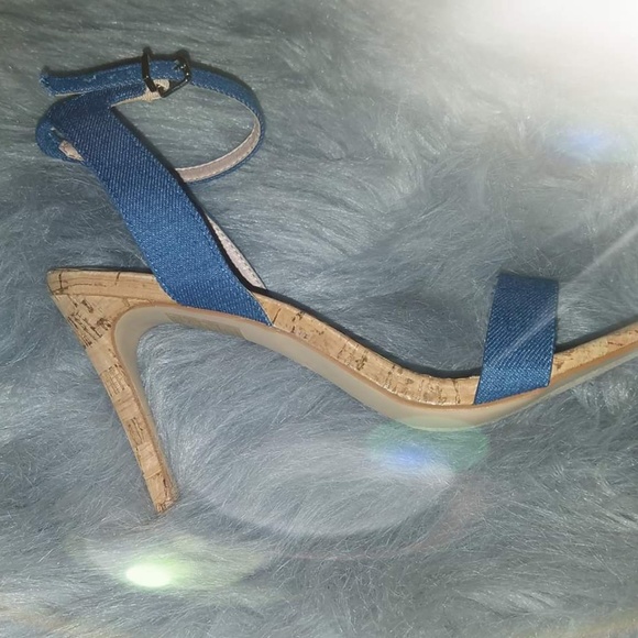 New: Blue Denim Heels - Picture 3 of 5